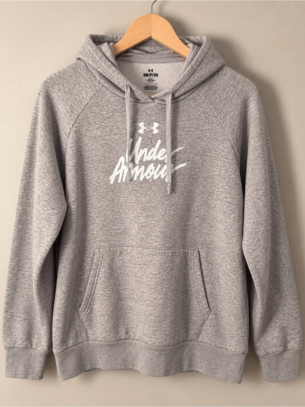 Under Armour Grey Graphic Hoodie – Size S